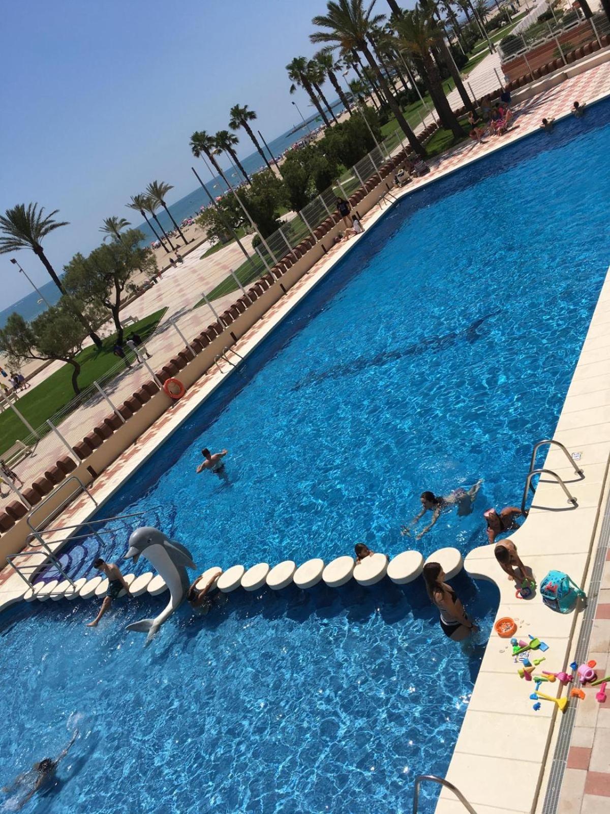 Apartamento Arensol En Primera Linea De Playa Cullera Bagian luar foto