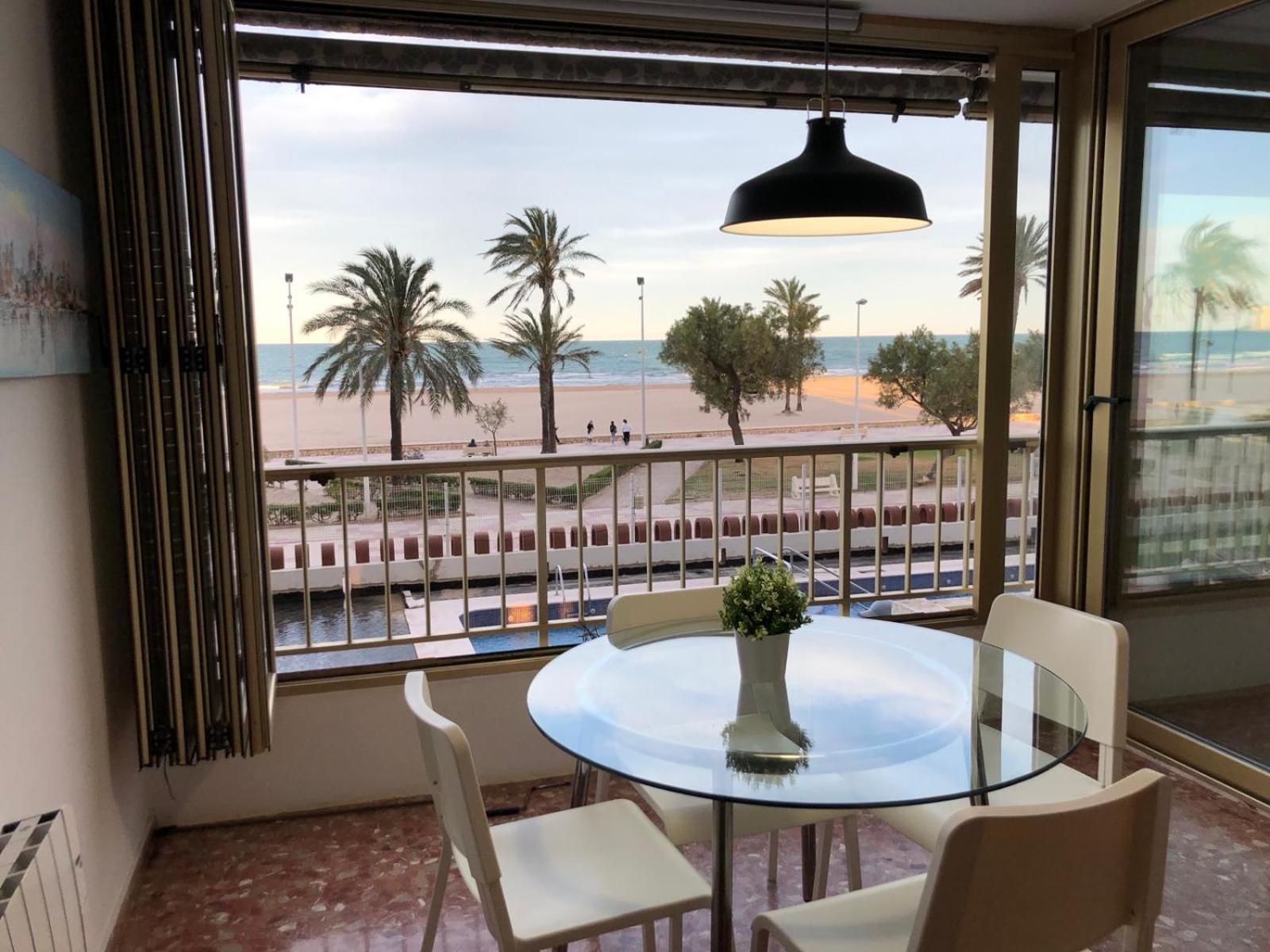 Apartamento Arensol En Primera Linea De Playa Cullera Bagian luar foto